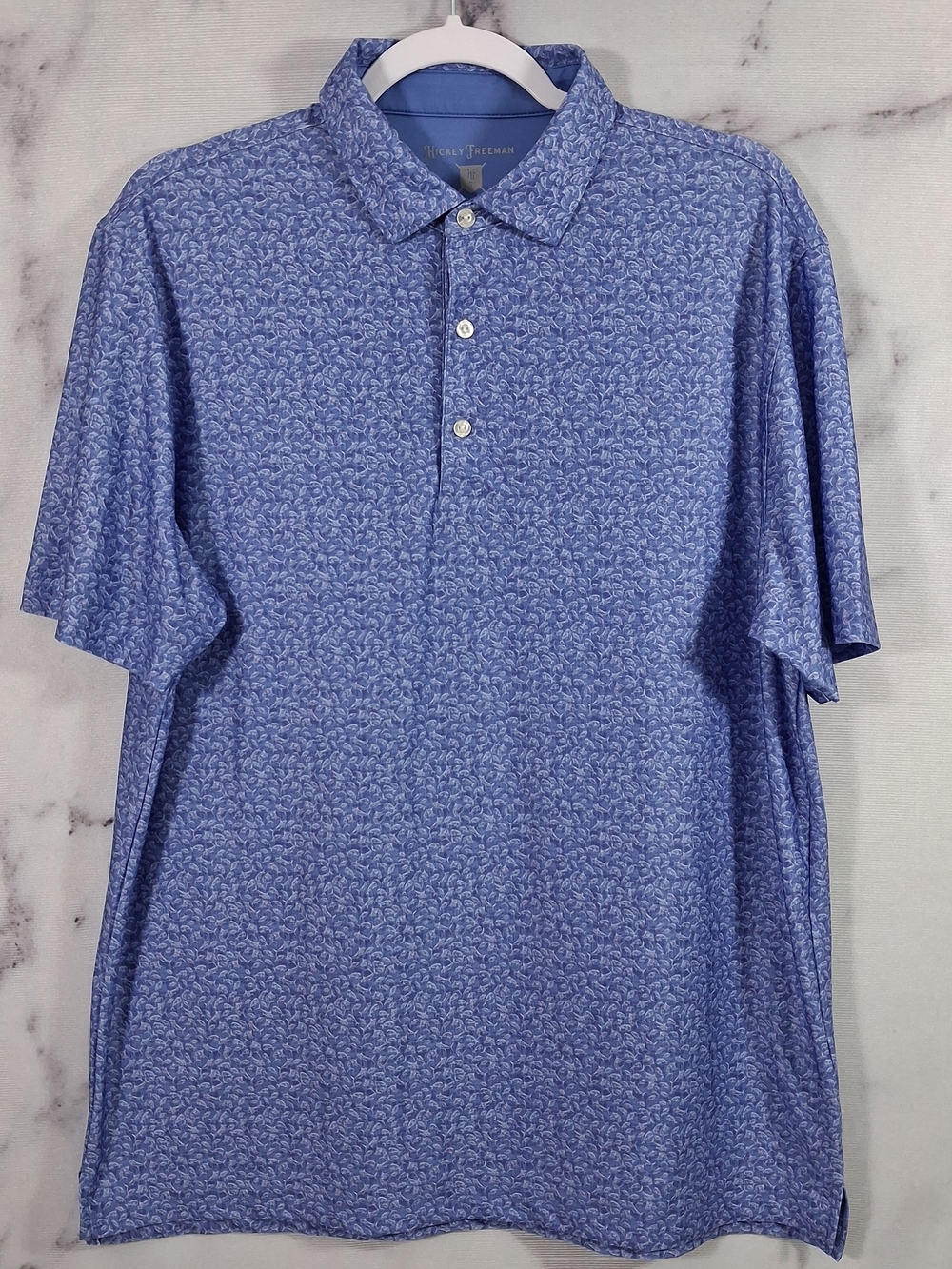 Hickey Freeman Golf Polo Mens Size M Blue.